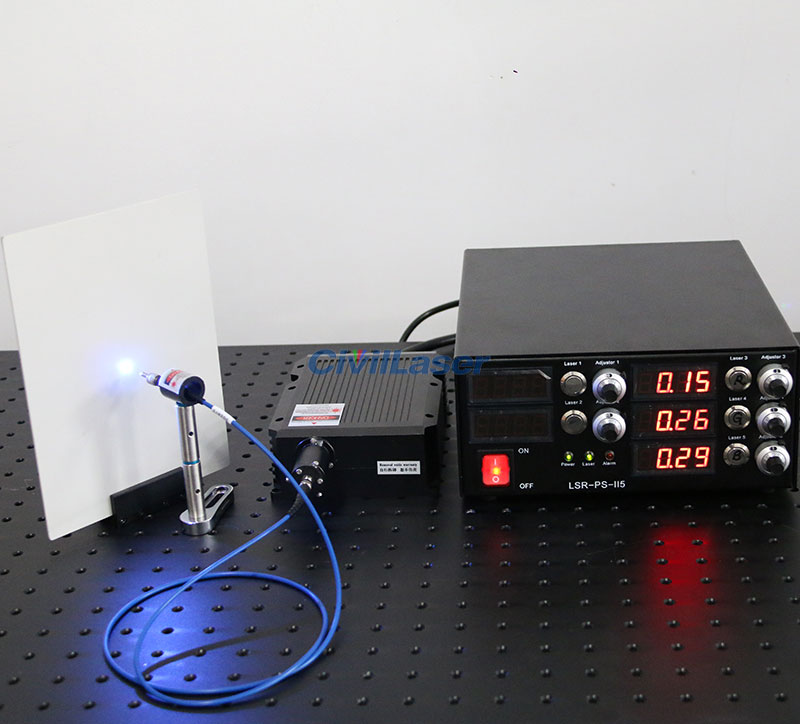 10W RGB laser coupled fiber